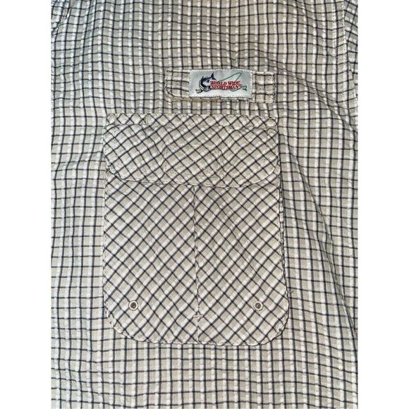World Wide Sportsman Men’s Plaid Fishing Shirt Size X-Large - Picture 2 of 11